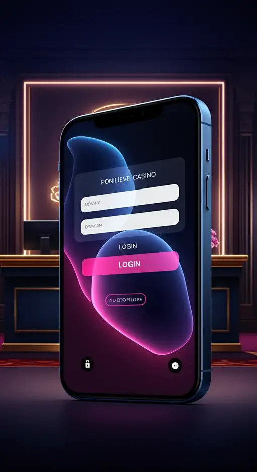 Nv5 Casino Login-Seite mit Eingabefeldern und Sicherheitslogo, dargestellt auf einem Desktop-Computer